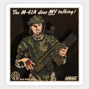 My M41A Does My Talking Sticker